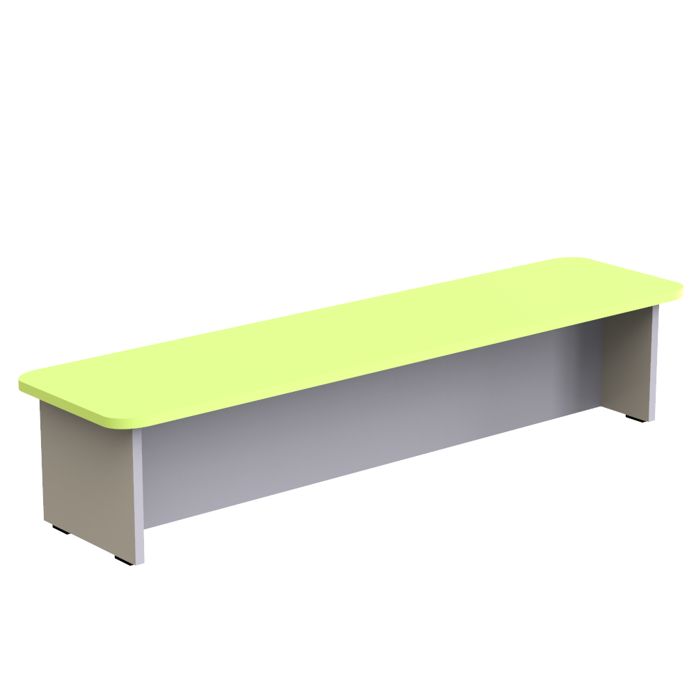 Лавка для роздягальні в дитячому садочку МЕБЛІ-ТЕХНОСТИЛЬ (ЛД 21) 1200х300х340мм